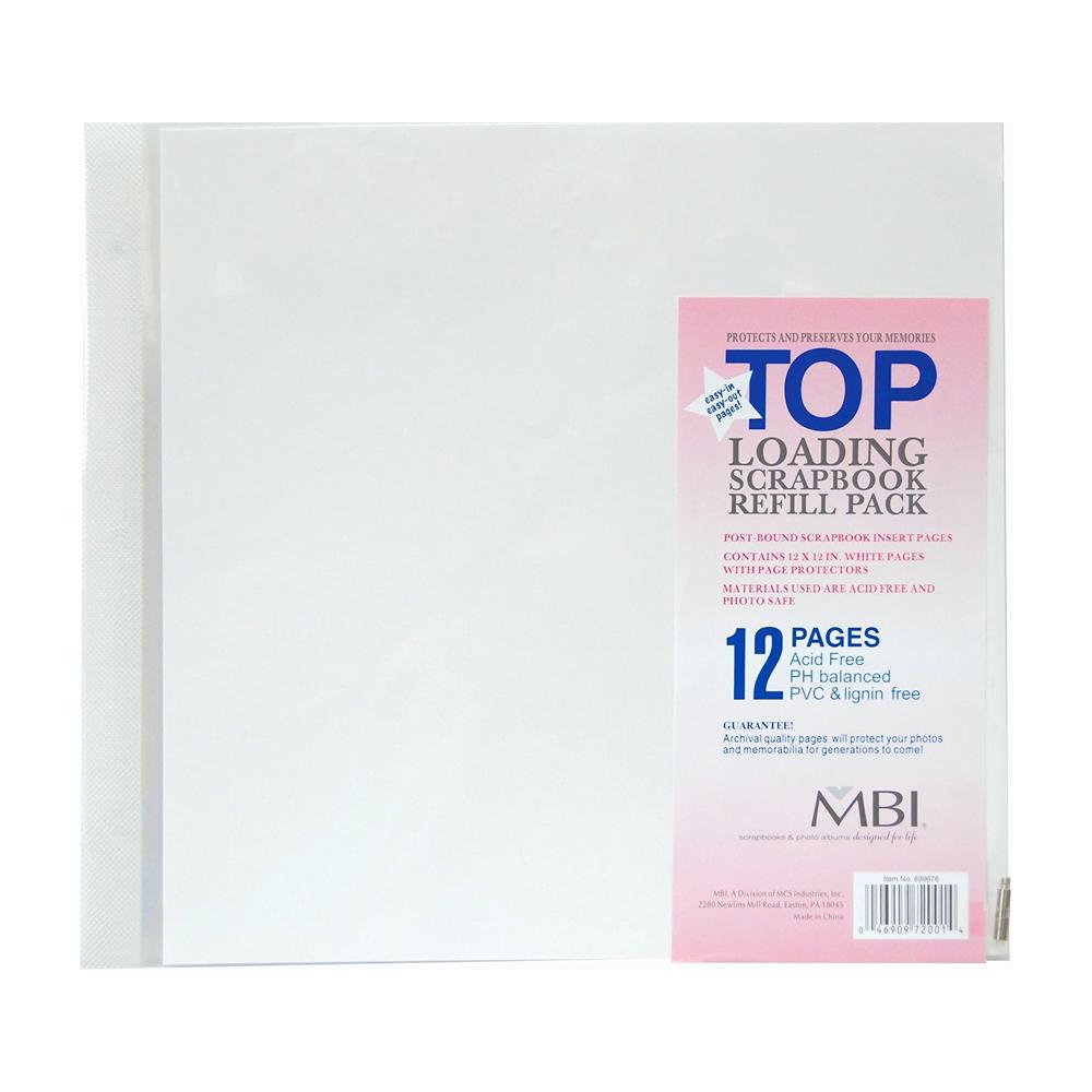 241-1.jpg MCS MBI 12x12 Inch Scrapbook Expansion Page Refills, 6 Count (899676) 12 pages. - Image 1